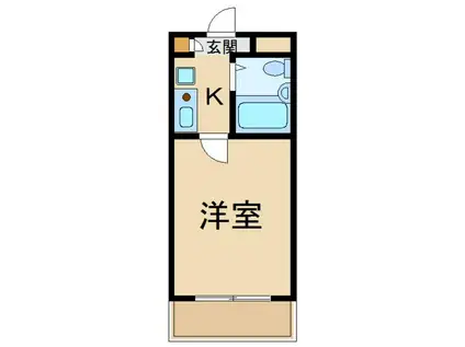 COZY久米川(1K/2階)の間取り写真