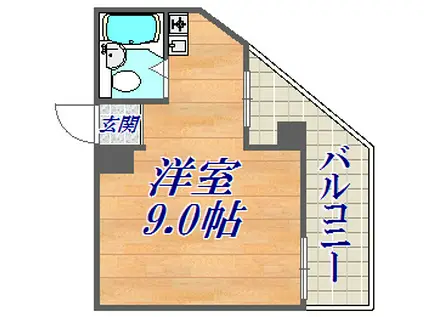 会下山サンシャイン(ワンルーム/1階)の間取り写真