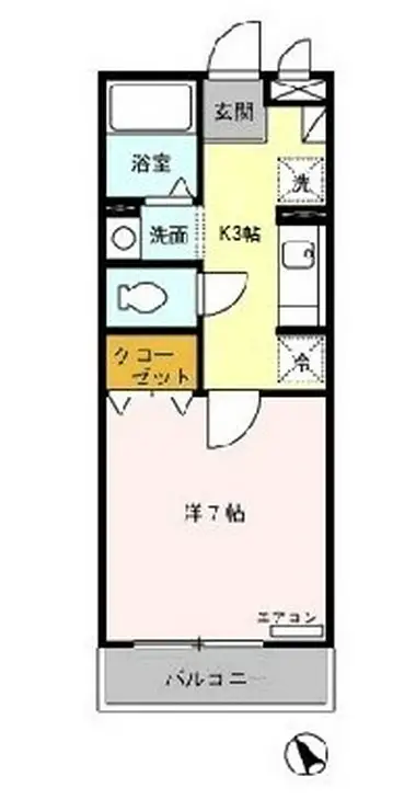 ゴールドエッグ南砂 3階階 間取り