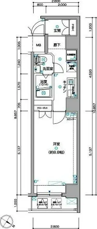 ラ・シード東神奈川駅前 4階階 間取り