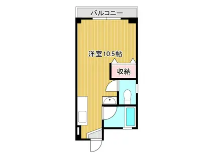 井ビルII(ワンルーム/3階)の間取り写真