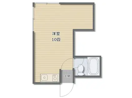 ハイツサンドリーム(ワンルーム/3階)の間取り写真