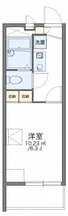 レオパレス富士グランデ 4階階 間取り