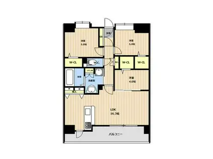 LIBTH菊陽(3LDK/2階)の間取り写真