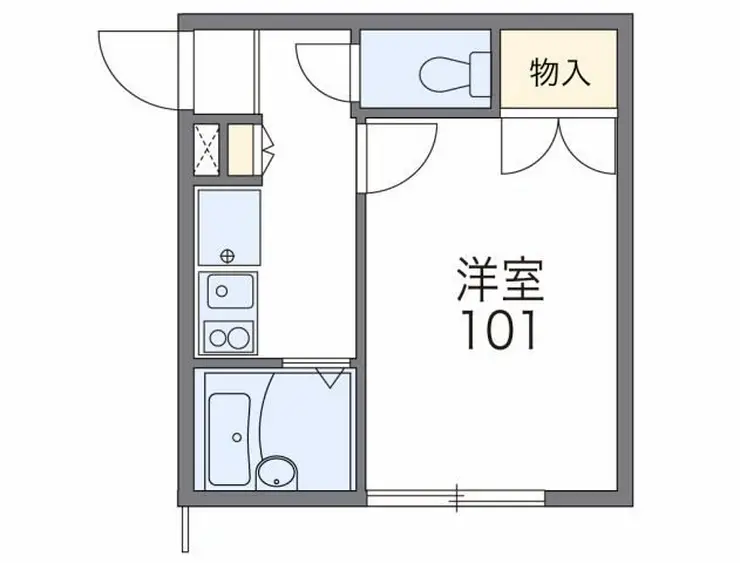 レオパレスファナーリ 1階階 間取り