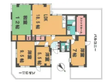 JLBグランエクリュ市川妙典(4SLDK/4階)の間取り写真