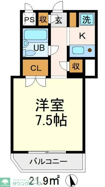 ベルハイム立川 3階階 間取り