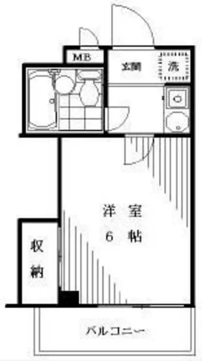 クレセントユニ二子新地 3階階 間取り