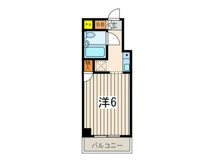 スカイコート横浜平沼 3階階 間取り