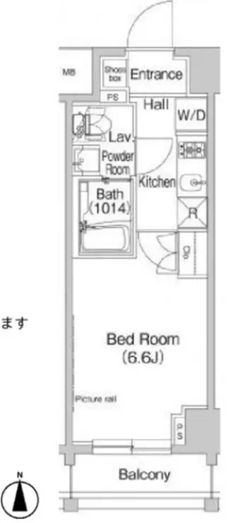 プラウドフラット富士見台 8階階 間取り