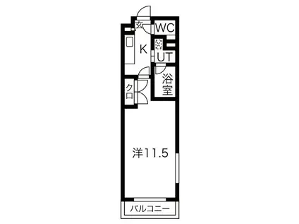 シティライフ本山東(1K/2階)の間取り写真