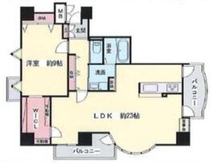 サンテデーレしかま(1LDK/3階)の間取り写真