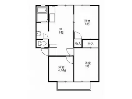 ハイツ・オーエム(3DK/2階)の間取り写真