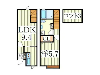 CATS SITE(1LDK/1階)の間取り写真