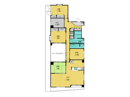 G-CLEF(4LDK/3階)の間取り写真