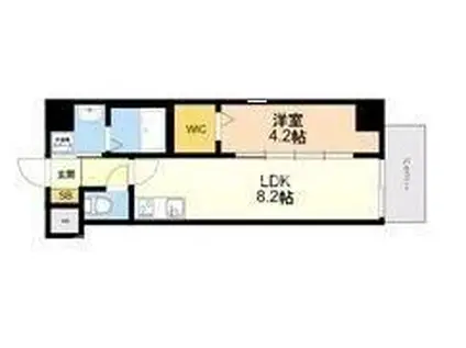 LIFEFIELD諸岡II(1LDK/7階)の間取り写真