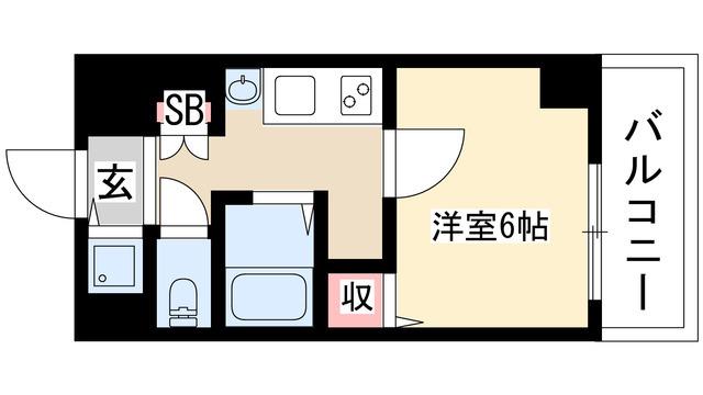 プレサンスNAGOYA桜通ビッグビート(1K/3階)の間取り写真