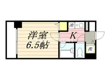 ヴィラ大濠(1K/3階)の間取り写真