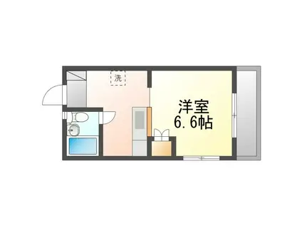 メゾンフラワー(1K/2階)の間取り写真