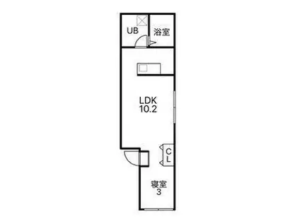 K-PONO ITABASHI(1LDK/4階)の間取り写真