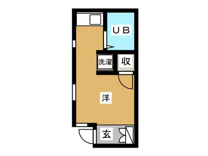 FORLIFE横浜榎町(ワンルーム/1階)の間取り写真