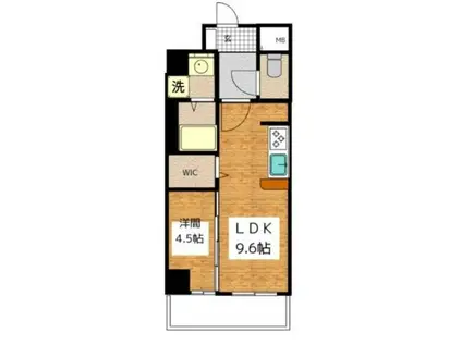 CERES中村公園前(1LDK/2階)の間取り写真