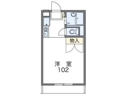 レオパレスベルエポック(1K/1階)の間取り写真