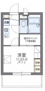 レオパレス大和田II(1K/3階)の間取り写真