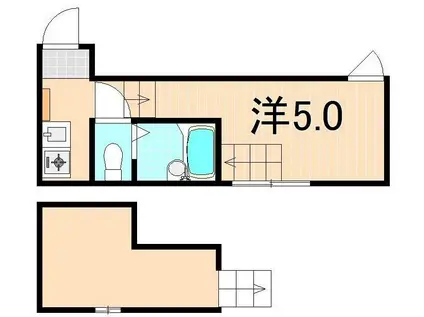 フィオーレ梅島(1K/2階)の間取り写真