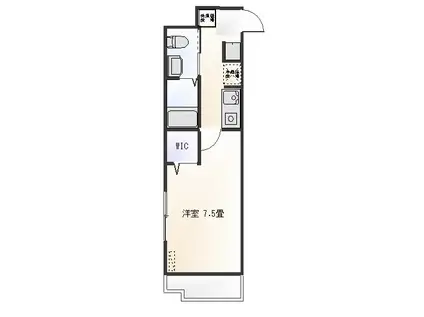 アコール千曲(1K/8階)の間取り写真