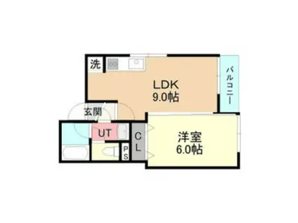 コスモス南平岸(1LDK/3階)の間取り写真