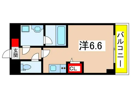 AILE武庫之荘 (ワンルーム/3階)の間取り写真