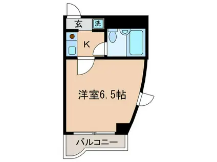 サーカス新丸子(1K/6階)の間取り写真