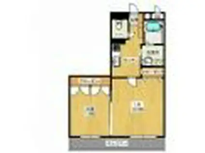 アサヒプリンス(2K/1階)の間取り写真