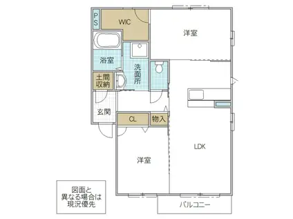 VENDOME(2LDK/1階)の間取り写真