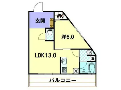 ヌーベルヴァーグ(1LDK/2階)の間取り写真