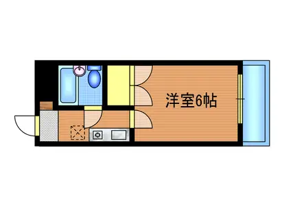 エスペランサ武蔵野(1K/3階)の間取り写真
