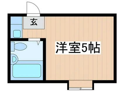 リデアル三鷹(ワンルーム/1階)の間取り写真