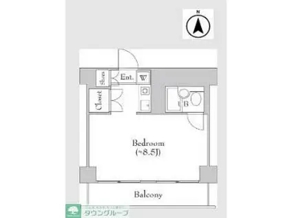 豊和ビル(ワンルーム/7階)の間取り写真