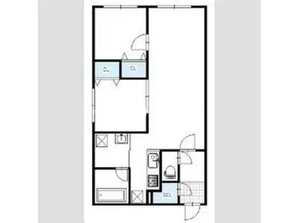 CASSINA N21(2LDK/1階)の間取り写真