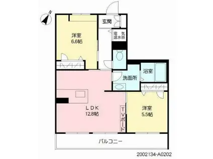 グレースガーデン田井島(2LDK/2階)の間取り写真