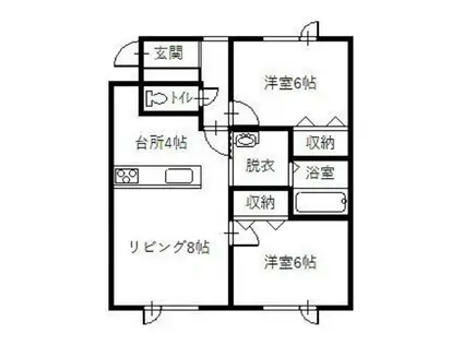 VITA(2LDK/1階)の間取り写真