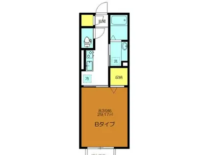 RAS SHAMRA(1K/1階)の間取り写真