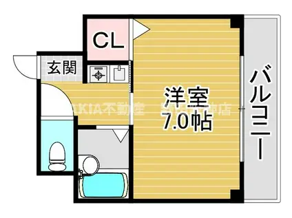 ピラタス(1K/3階)の間取り写真