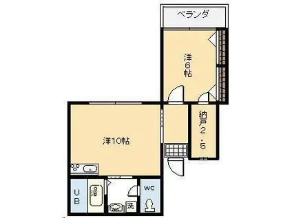 マトリックス(1LDK/5階)の間取り写真