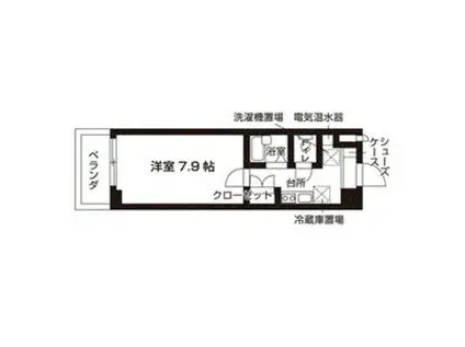 アル・ソーレ上前津(1K/4階)の間取り写真