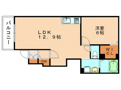 アルファコート曳舟2(1SLDK/5階)の間取り写真