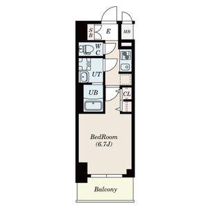 S-RESIDENCE熱田II(1K/12階)の間取り写真