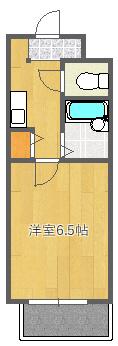 ピュアフォレスト(1K/1階)の間取り写真