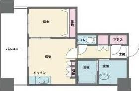 HF西新宿レジデンスウエスト(1DK/5階)の間取り写真